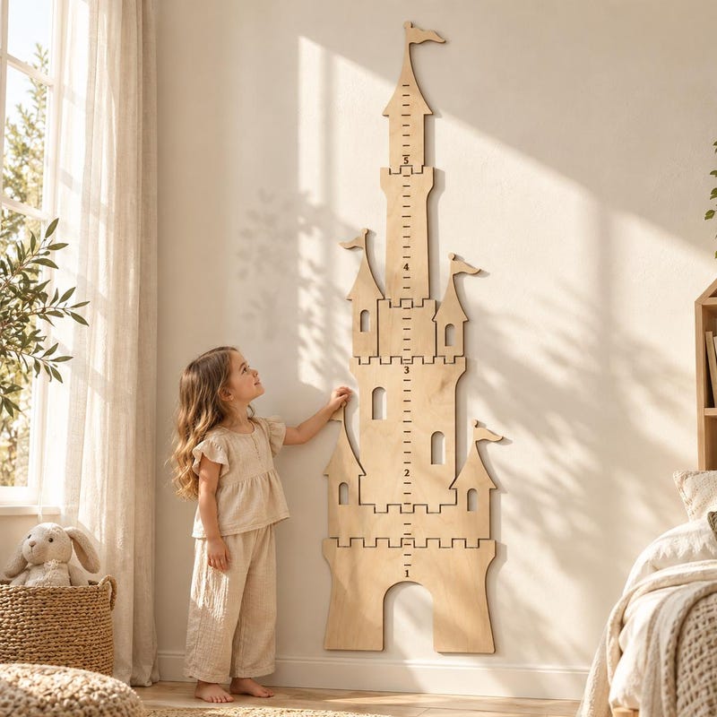 Pincrease Graph Princess Wall Growth Chart - Etsy