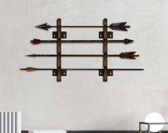 Support mural pour flèches, Support pour flèches, Présentoir pour flèches, Rangement pour flèches de chasse, Rangement pour flèches, Support pour flèches de tir à l'arc