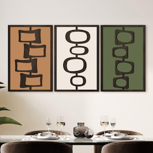 Set of 3 mid century modern wood wall art, Abstract wood wall art, Atomic wall art, Retro wood wall art, 70s wood wall paneling