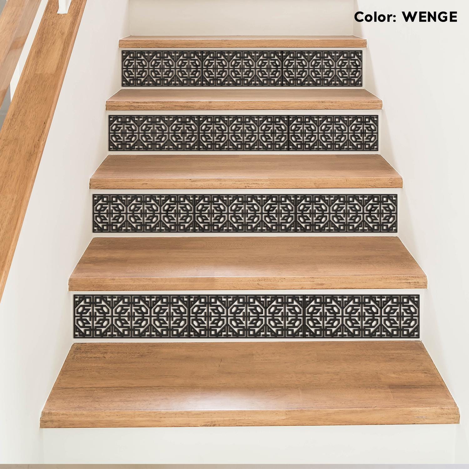 Stair Riser Protectors Set of 3 Wood Staircase Accents, Staircase Decorations, Stair Makeover ...