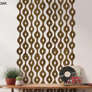 Mid century modern wood wall art, Atomic wall art, Abstract wood wall art,Geometric wood wall art,Retro wood wall art,70s wood wall paneling