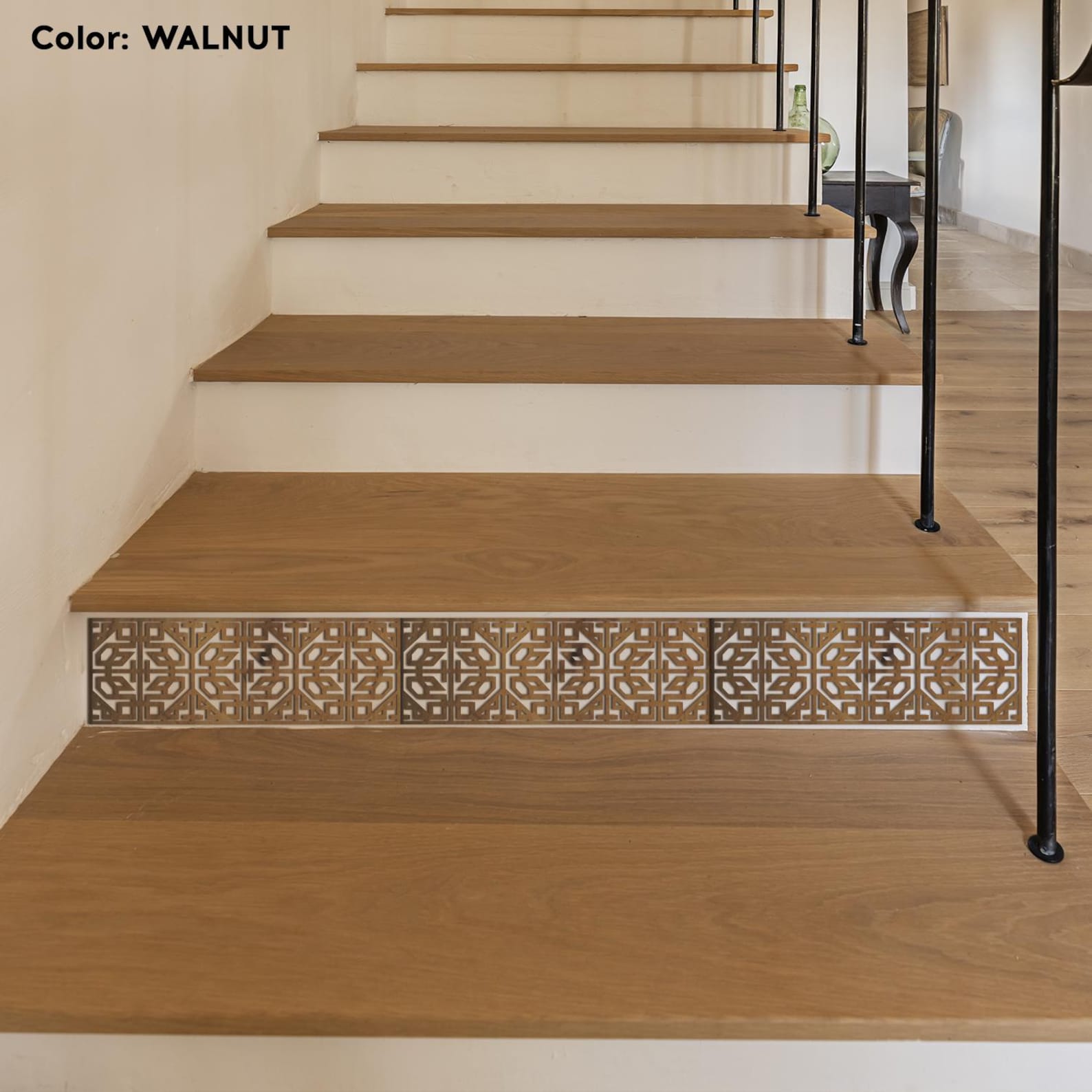 Stair Riser Protectors Set of 3 Wood Staircase Accents, Staircase Decorations, Stair Makeover ...