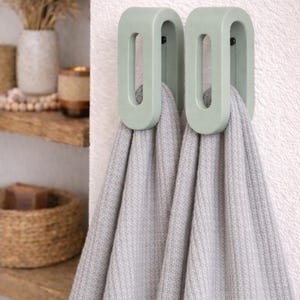 Pack of 2 - Self-Adjusting Gravity Hook | Minimalist 3D Printed Wall Holder