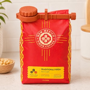 Coffee Bag Clip with Pour Spout | Seals Freshness, Prevents Spills (3D Printed) Terracotta