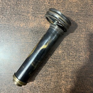 Handcrafted Brass Kaleidoscope, Vintage Style, 6-Inch with Stand image 5