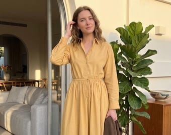 etsy linen shirt dress Linen Shirt Dress, White Linen Dress, Summer Linen Dress, Capsule Wardrobe