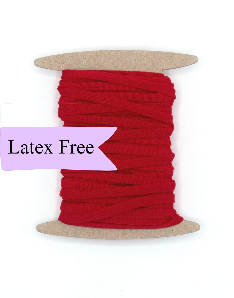 RED Latex Free Elastic Super Soft Mask Elastic 5mm Soft Etsy