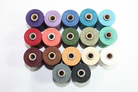 Thread Waxed Linen 50m | Leather Jewellery Beading Bookbinding Baskets