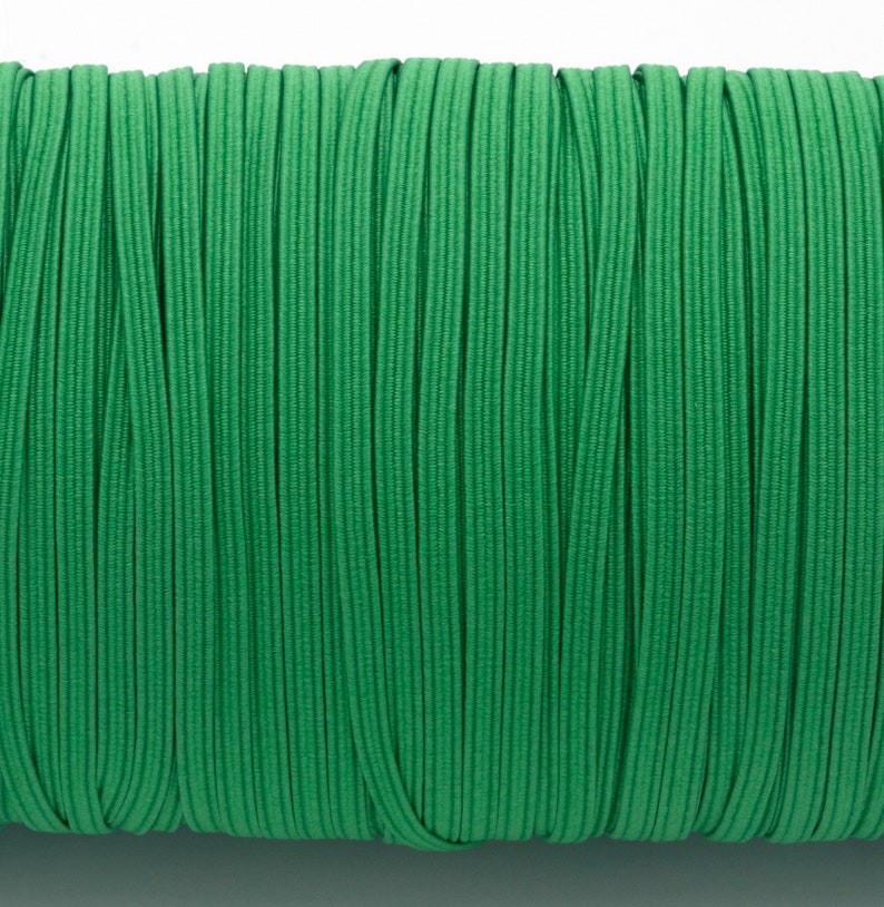 1/8 Inch Elastic GREEN Elastic Skinny Elastic 3mm Elastic Etsy