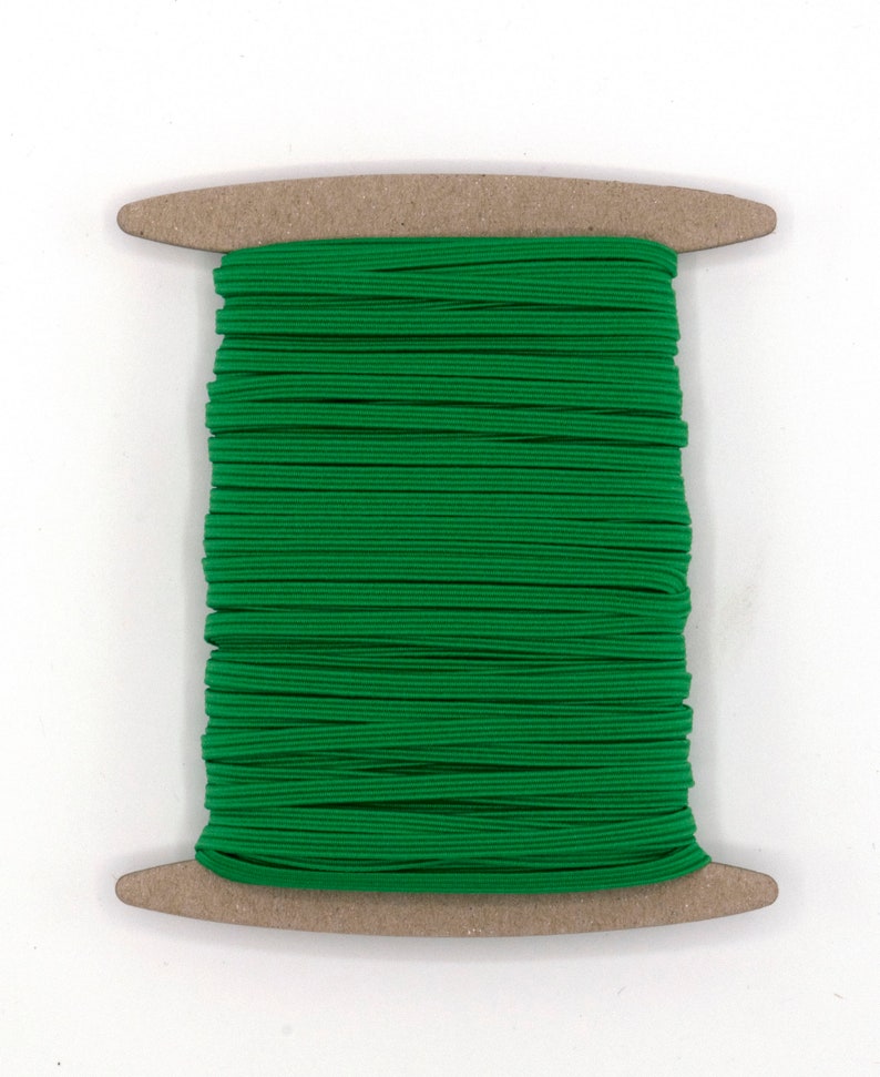 1/8 Inch Elastic GREEN Elastic Skinny Elastic 3mm Elastic Etsy