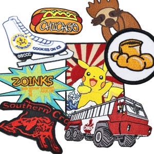 Custom Embroidered Patches ,Custom Patch Iron on, Personalized Embroidery Patches,Free Design,Back Patches
