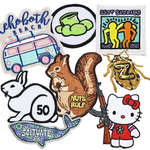 Patches de bordado personalizados: para passar a ferro, velcro ou costura - Design personalizado
