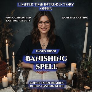 Banishment Spell, Remove Curse, Break Hex, Clear Negative Energy, Stop Psychic Attack, Spiritual Cleansing, Protection, Same Day Casting