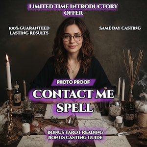 Custom Reach Out Spell – Make Them Call, Text, Unblock You | Reconnect with Ex, Loved One, Friend | Same Day Personalized Magic Ritual