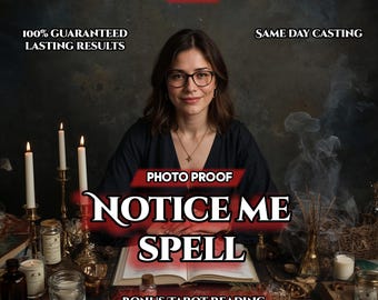 Personalized Notice Me Spell: Attract Attention & Connection