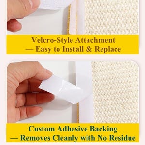 May include: A cat scratching post with a design inspired by Van Gogh's "Starry Night." Features include Velcro-style attachment, custom adhesive backing, and high-definition UV printing for rich, fade-resistant colors. The text reads "Made for Stretchy Cats."
