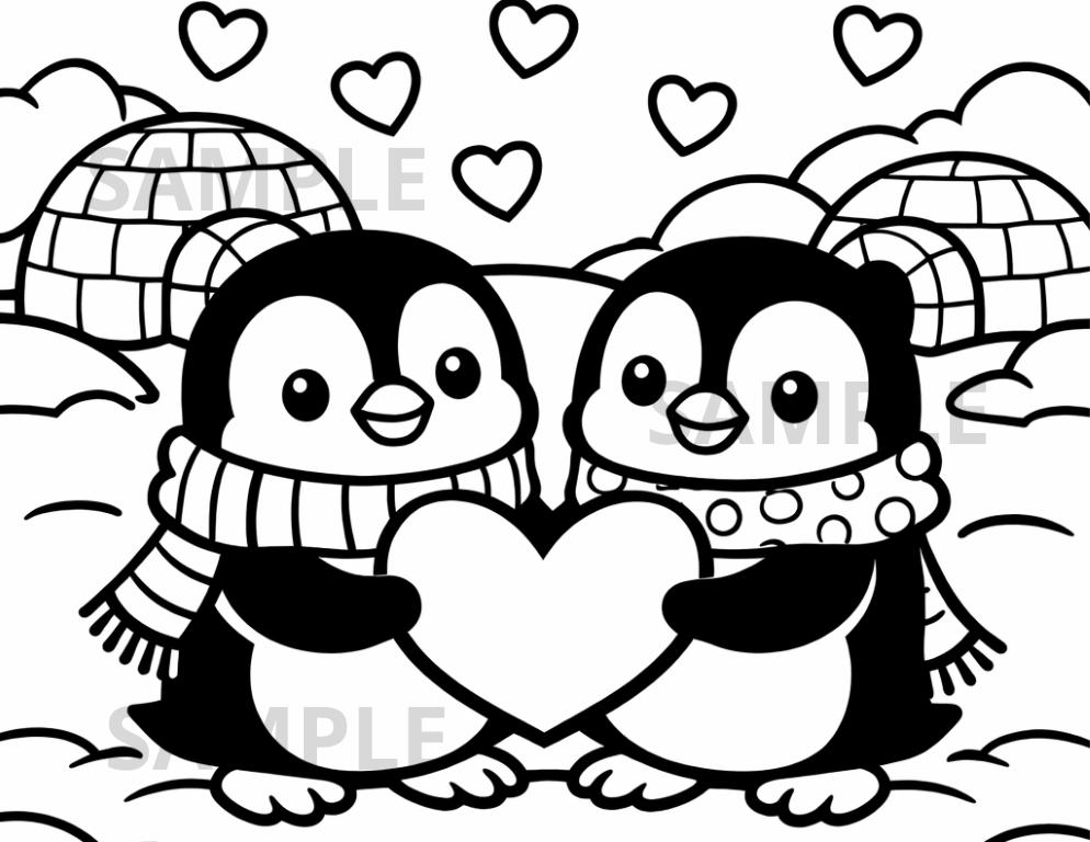 38 Penguin Crafts: Fun and Creative Ideas for the Whole Family 21 Penguin Couple Coloring Page, Valentine Penguin Coloring for Kids,…