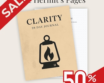 Guided Journal Page – Clarity: Day 7 “In the Quiet Light” – (Digital + Printable)