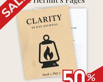 Guided Journal Page – Clarity: Day 3 “The Still Space” – (Digital + Printable)
