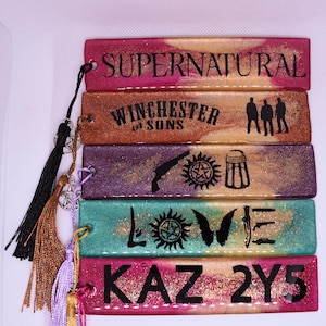Supernatural Resin Bookmarks - Square Edges