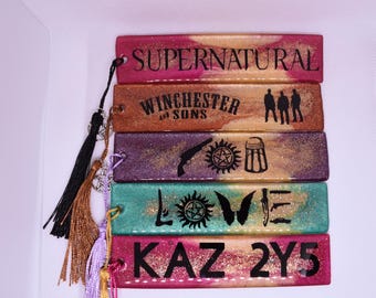 Supernatural Resin Bookmarks - Square Edges