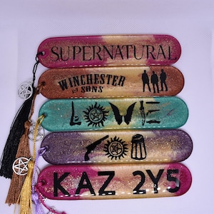 Supernatural Resin Bookmarks - Rounded Edges