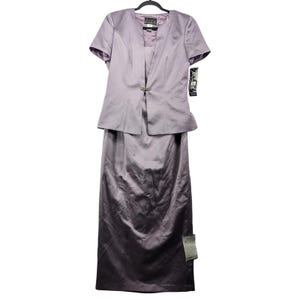 2 Piece Satin Dress - Etsy