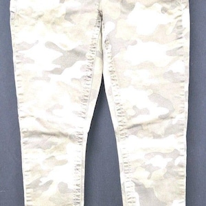 Seven7 Jeans Damen 4 Green Camo Light Wash High Rise Skinny Jeans Bild 1