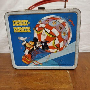 Disney On Parade Aladdin Metal Lunchbox Walt Disney Productions 1970s No Thermos