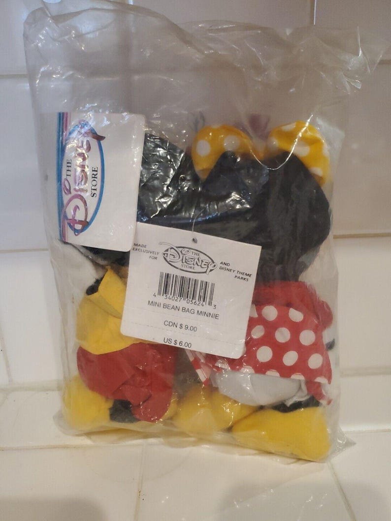 Spirit of Mickey Mouse & Minnie Disney Store Beanie Plush Set of 2 NIB New image 2