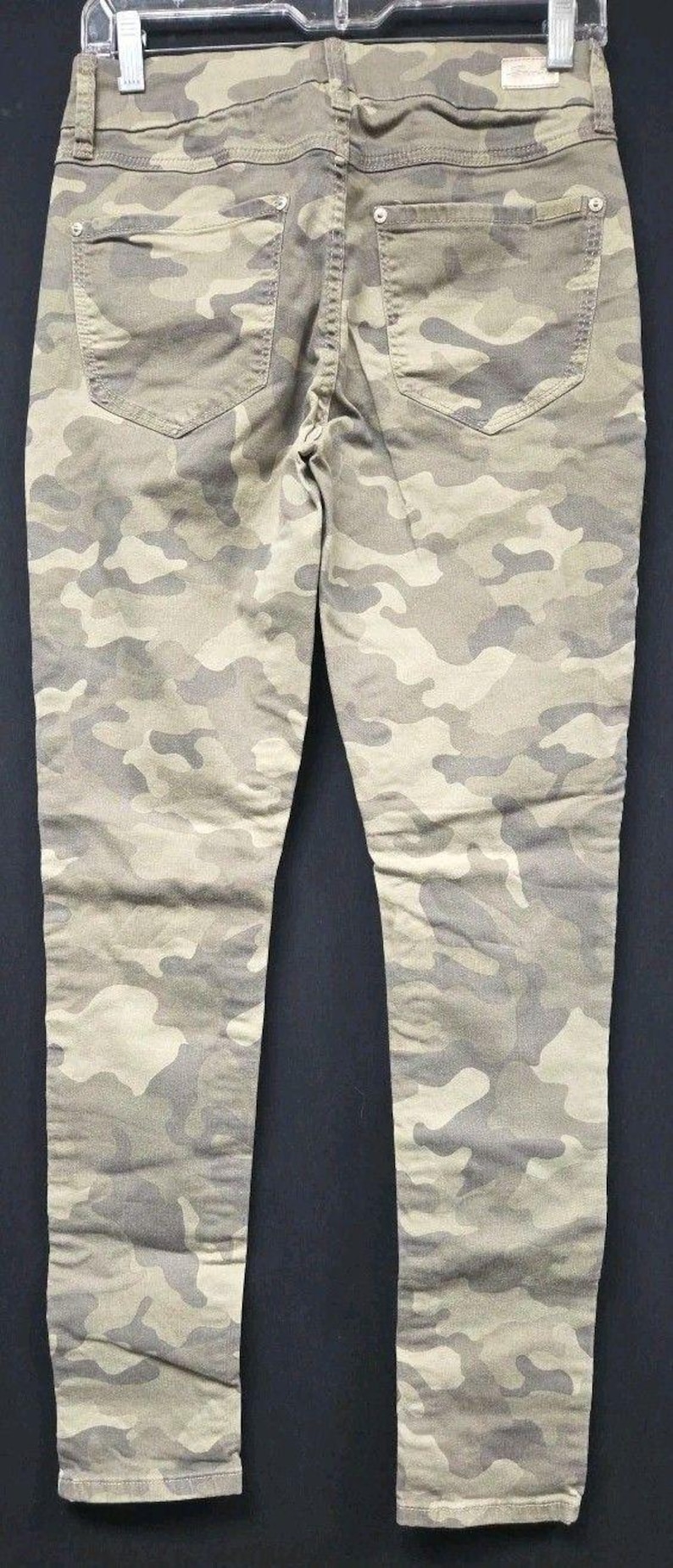 Seven7 Jeans Damen 4 Green Camo Light Wash High Rise Skinny Jeans Bild 2