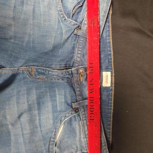 Hudson Bootcut Jeans 30 Low Rise Light Wash Denim Signature Klappentasche Y2K 2000 Bild 6