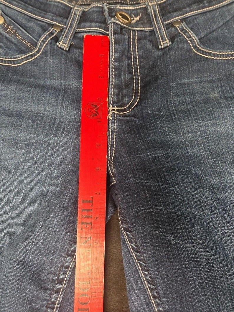 Wrangler Q Baby Jeans Size 1/2: Y2K Bootcut Flare Low Rise Stretch imagen 5