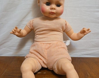 Horsman Doll VINTAGE 18" Drink Wet Composition Rubber 1976 Vintage #8976