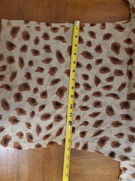 Escada Sheer Sparkle Leopard Print Beige Brown Vi… - image 8