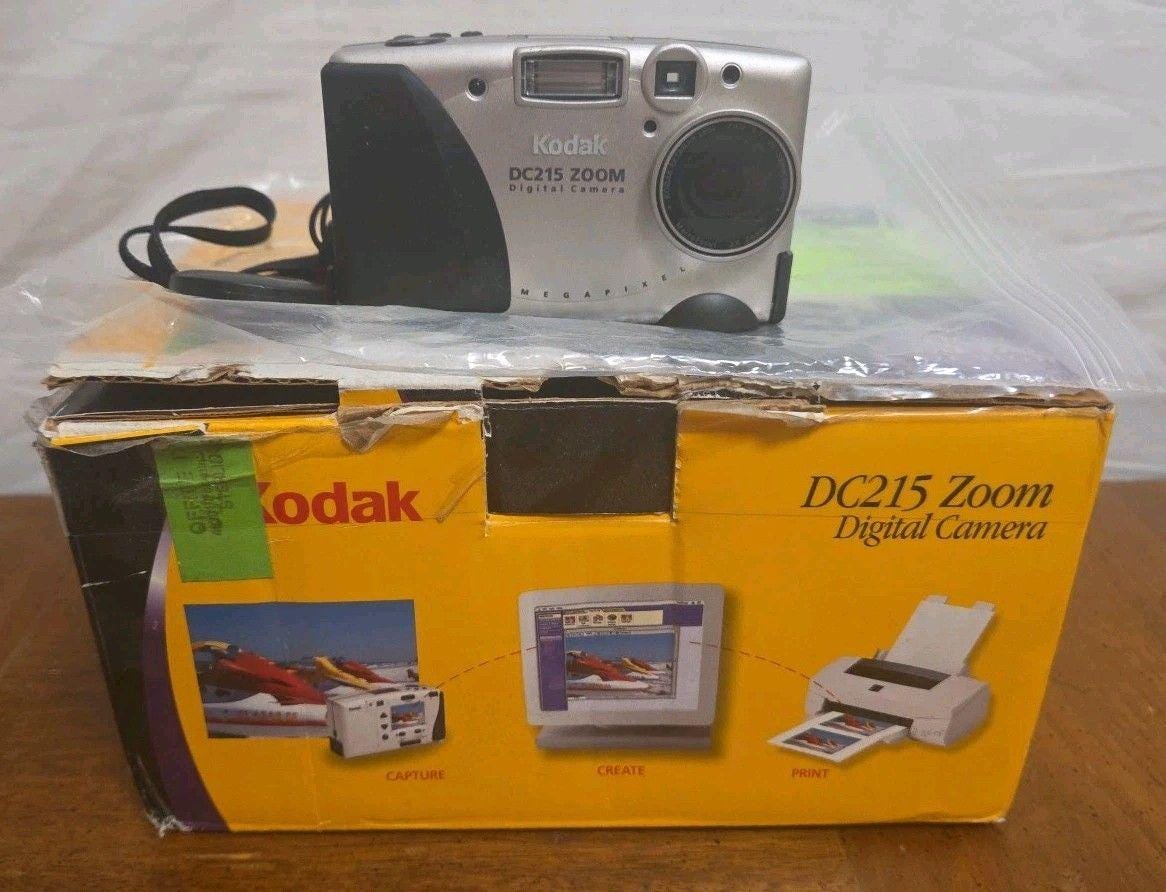 Kodak Digital Camera Easyshare DC215 Zoom 1.0MP Silver Tested With