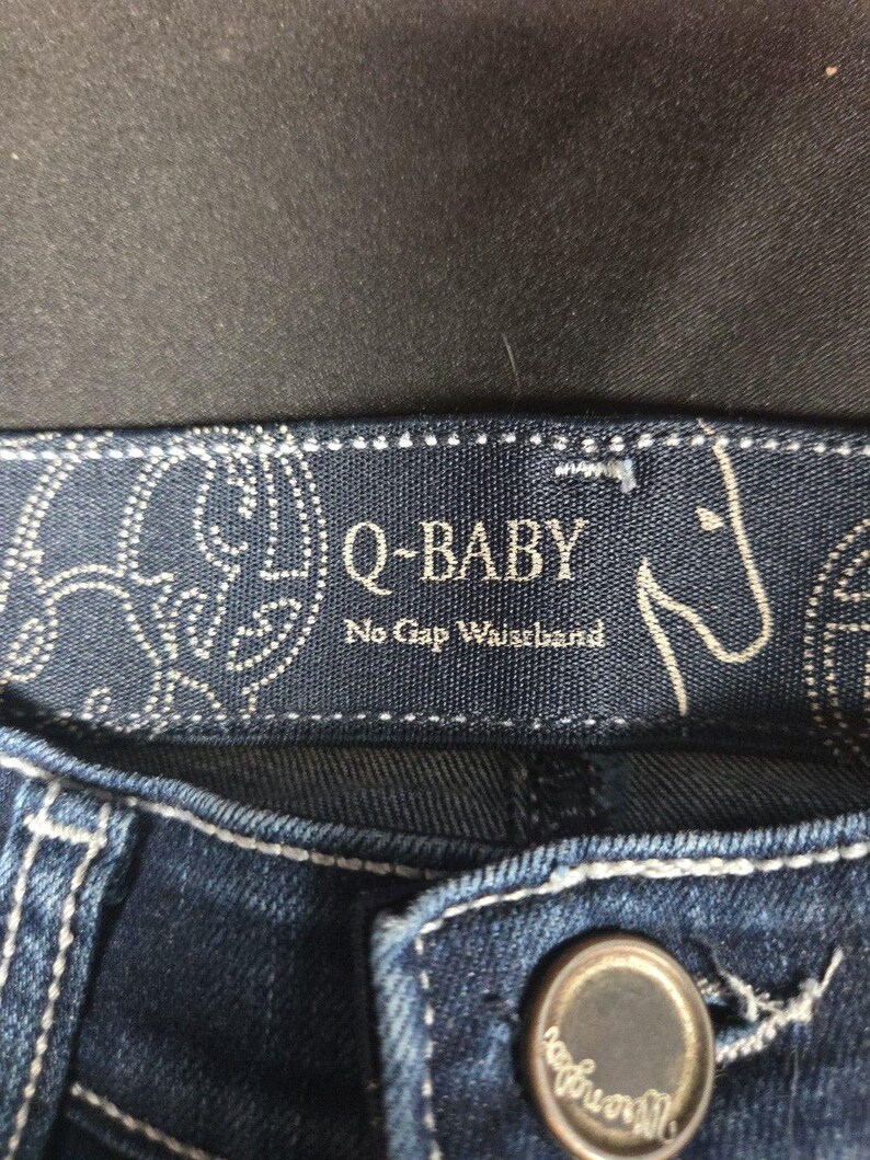Wrangler Q Baby Jeans Size 1/2: Y2K Bootcut Flare Low Rise Stretch imagen 3