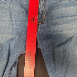 Hudson Bootcut Jeans 30 Low Rise Light Wash Denim Signature Klappentasche Y2K 2000 Bild 3