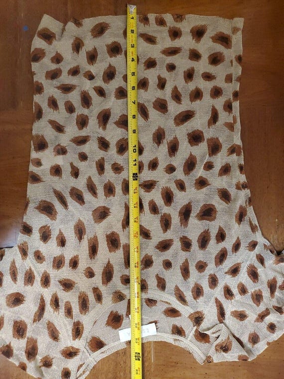 Escada Sheer Sparkle Leopard Print Beige Brown Vi… - image 9