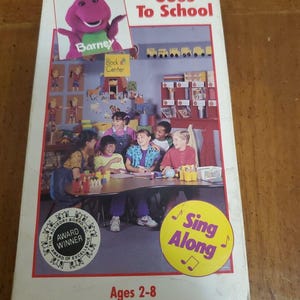 Barney - Barney Goes to School VHS Sing Along 1990 Vintage