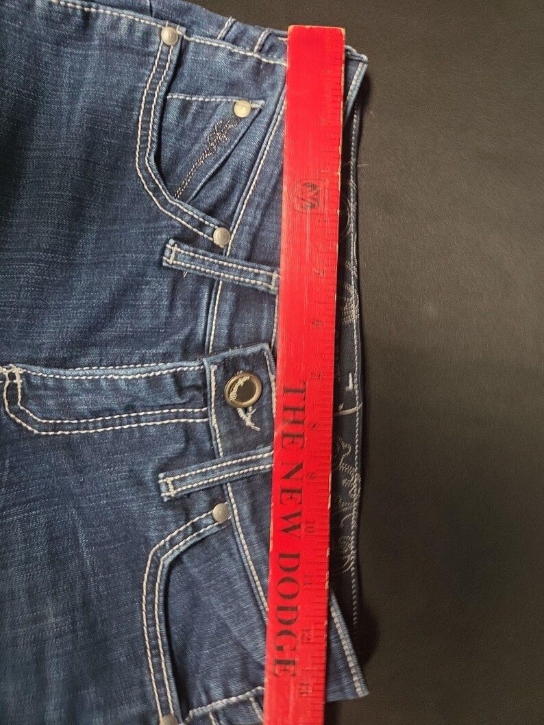 Wrangler Q Baby Jeans Size 1/2: Y2K Bootcut Flare Low Rise Stretch imagen 4
