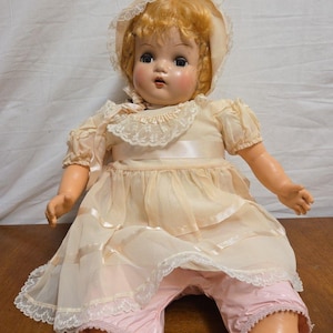 Horsman Softee Baby Doll All Original 23 Red Hair Mama Dolls Vintage 1930s