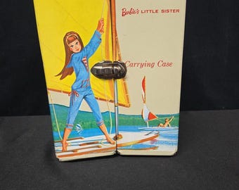 "Skipper Barbie's ""Little Sister"" Sailing Land and Sea Tragetasche 1964 Mattel."