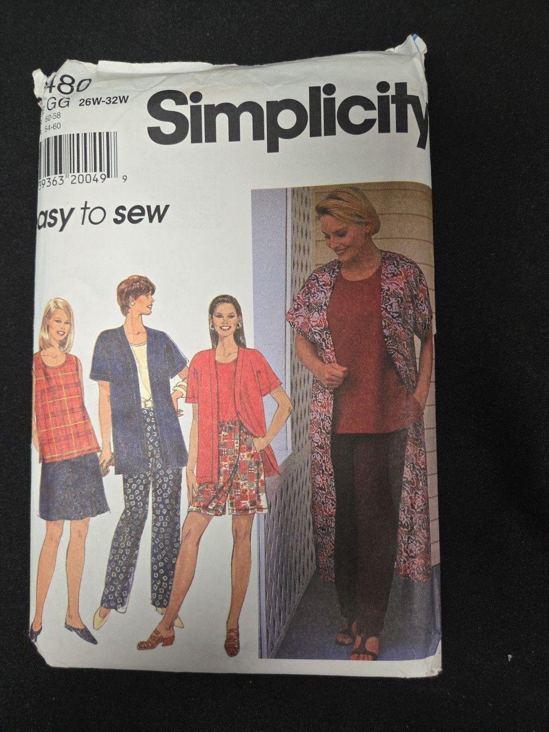Simplicity 7480 Vintage Sewing Pattern - Etsy