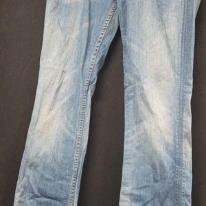 Hudson Bootcut Jeans 30 Low Rise Light Wash Denim Signature Klappentasche Y2K 2000 Bild 1