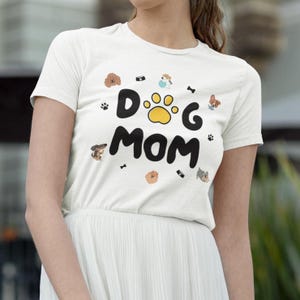 Dog Mum Softstyle T-Shirt, Funny Pet Owner Gift, Mother's Day Apparel, Animal Lover Tee, Cute Dog Lover Shirt