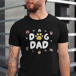 Dog Dad Softstyle T-Shirt, Funny Pet Owner Gift, Father's Day Apparel, Animal Lover Tee, Cute Dog Lover Shirt