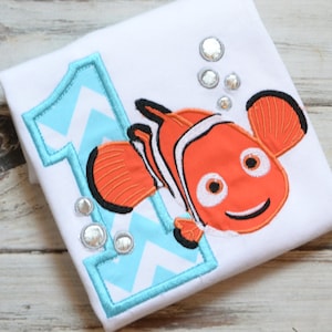 Clown Fish 1st Birthday, Boys Birthday Shirt, Girls Birthday Shirt, Personalized Shirt