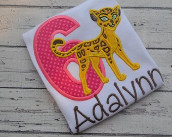 Lion Tee, Cheetah Shirt, Boys Birthday Shirt, Girls Birthday Shirt, Cake Smash, Party Shirt, Lion Guard Shirt, Custom Shirt, Personalized