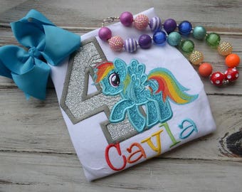 Birthday Shirt, girls embroidered shirt, Custom, personalized